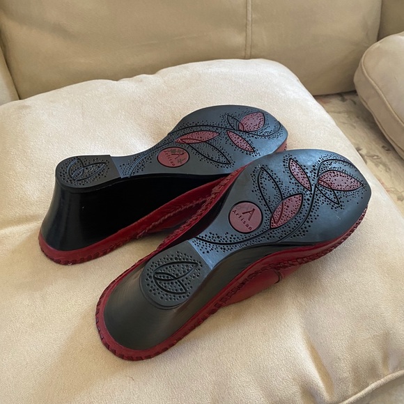 Clarks Artisan Collection Leather Clogs Mules - Picture 7 of 8